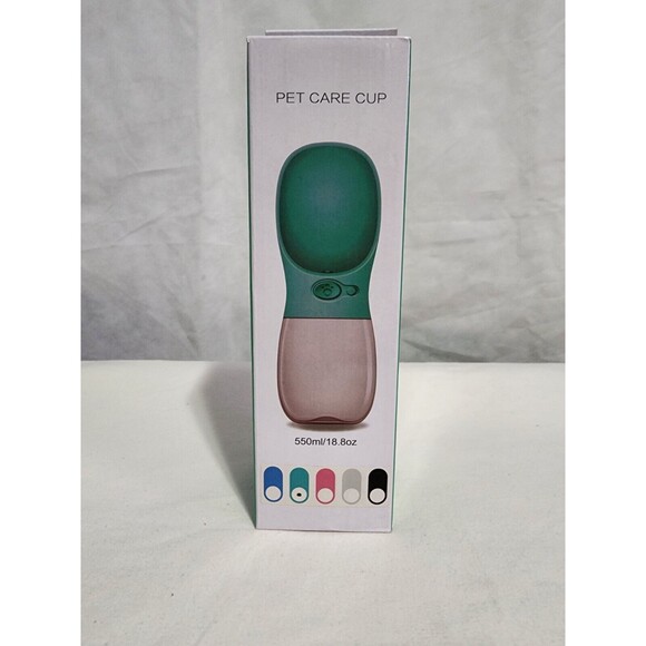 Pet Dog Portable Water Cup 18.8oz Green - Picture 1 of 3